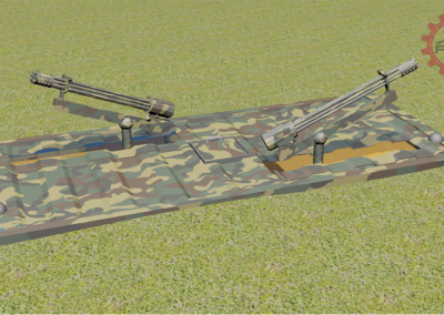 Fifty50 Backoff Dual GAU/19 Kinetic Modules - Woodland Model